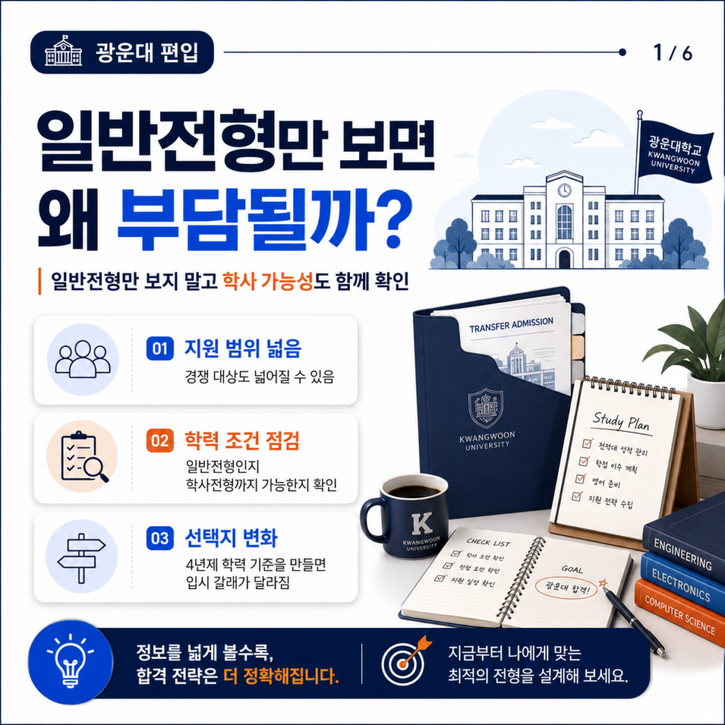 광운대 편입 전형