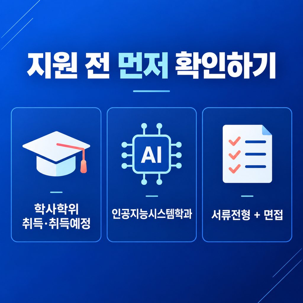 한양대 인공지능융합대학원 지원자격